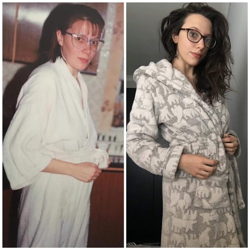 A big happy birthday to the woman who made me in her image... 25 vs 25. Love this throwback ❤️