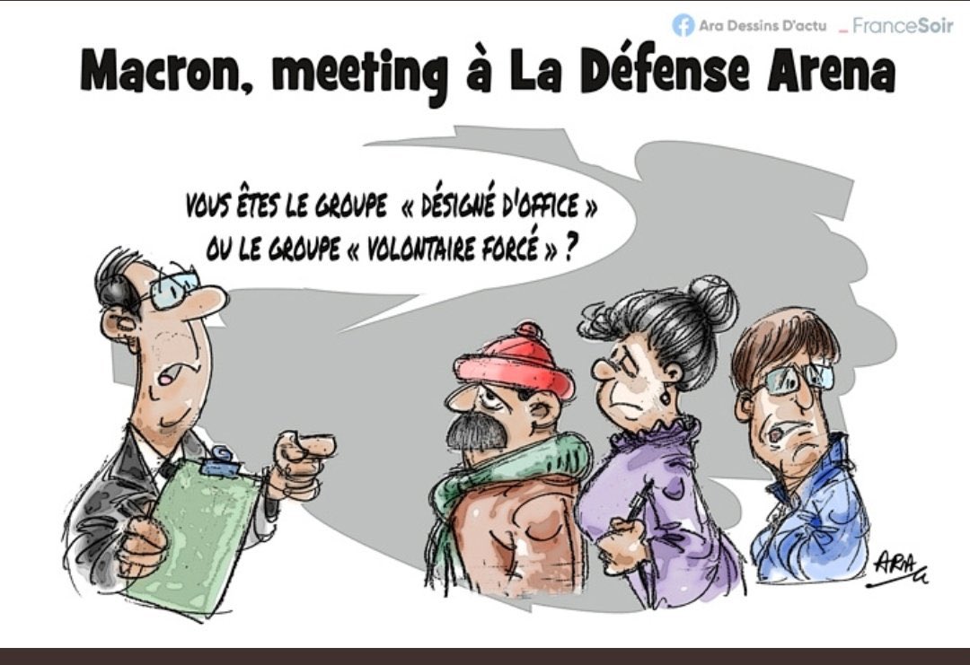 moisansdent's tweet photo. Grosse grosse ambiance au #MacronArena hier 🙈
#stopmacron #5anscasuffit https://t.co/bUCqyut0dc