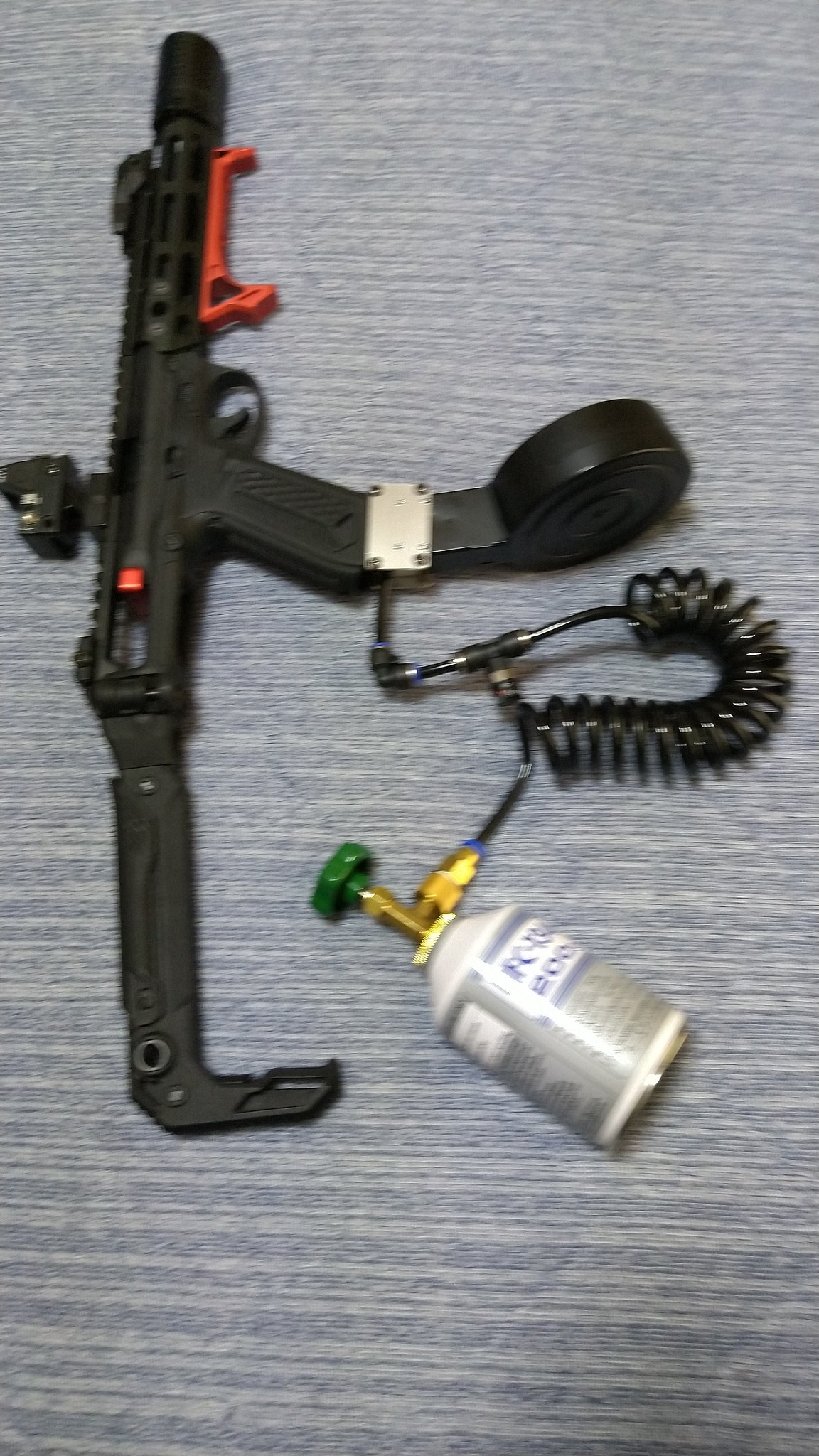 GLOCK用外部ソースキット MP5マガジン用 マルイグロック用 外部ソースMP5ドラム400連射マガジン