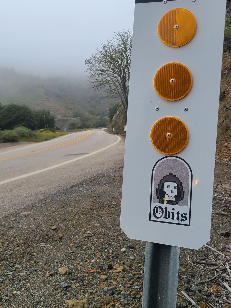 Slow down, the Reaper is watching P.C.H California @ObitsNFT #ObitsStreetTeam #DontFearTheReaper