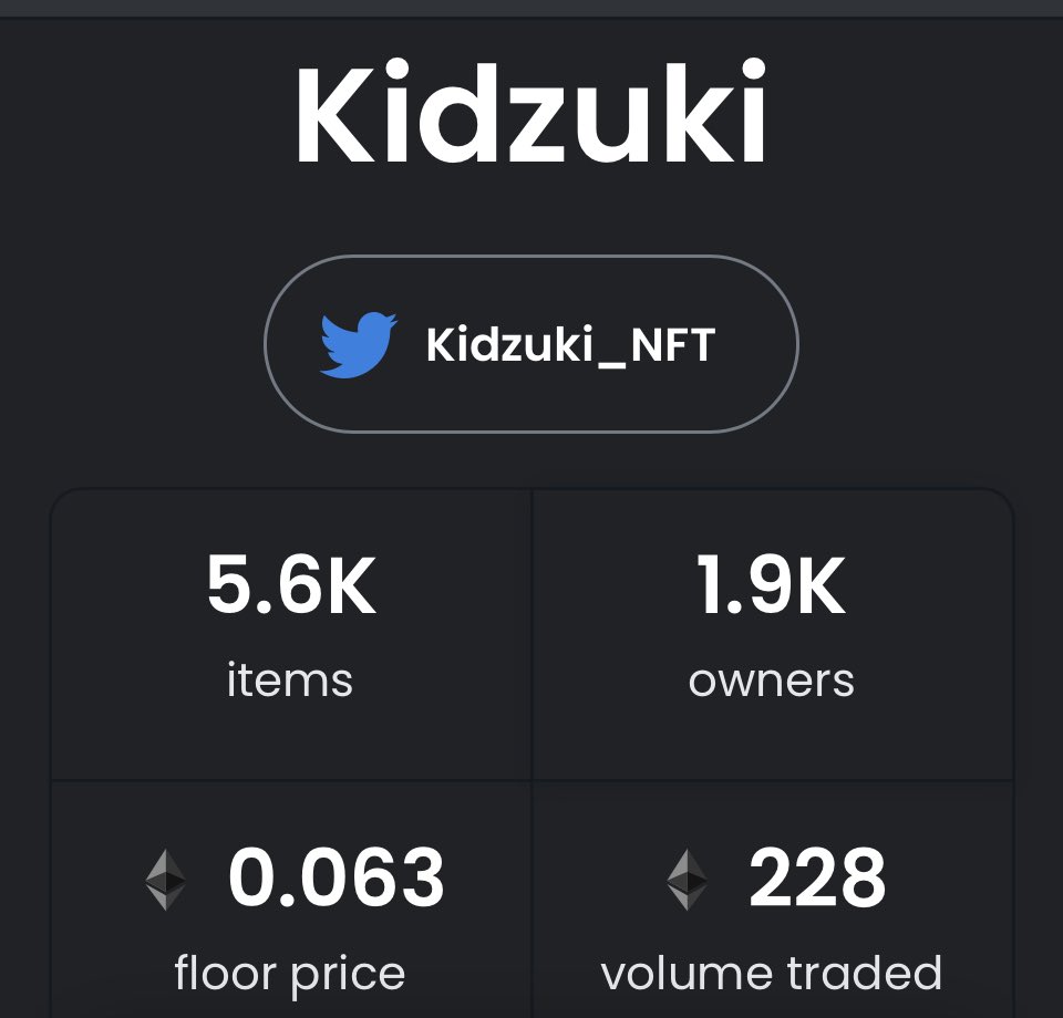 Kidzuki_NFT's tweet photo. 1.9k holders and climbing. Are you in with the Kidz? #Kidzuki #kidz #NFTCollection https://t.co/w8LVUtRHib