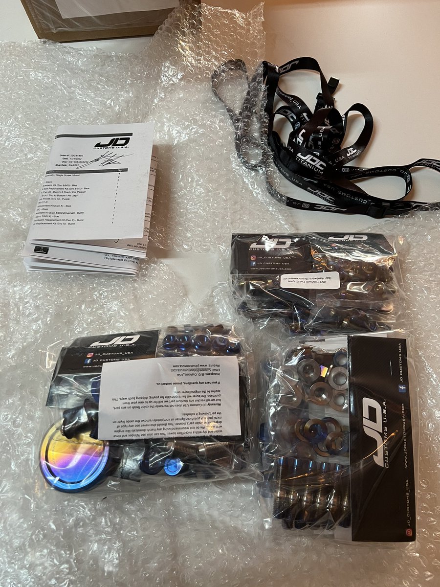 MikeOrph's tweet photo. #JDCustoms #CZ4A #evo #evolution titanium bolts arrived βοΈ next week installation and feedback βοΈ https://t.co/CZd3FePYtz