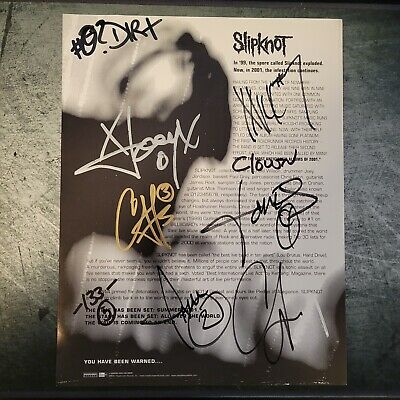 TC_Trends's tweet photo. Slipknot Signed Press Release Iowa 2001 Full Band https://t.co/nTYiWWq5rq https://t.co/OArokZuQbw