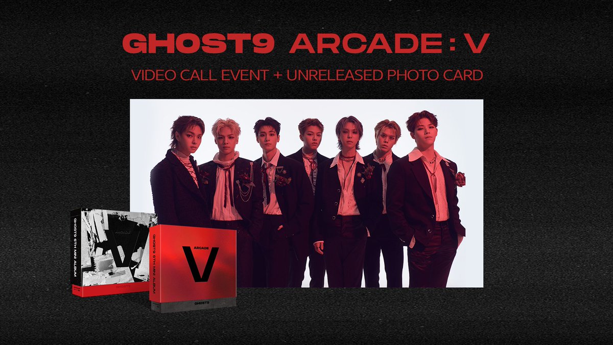 hello82official's tweet photo. 📢 D-1 Reminder Ghosties! 
Don’t miss out on getting a chance to meet GHOST9 😉

💿GHOST9 - EP [ARCADE : V] Video Call Event
📱30 winners 
📸Unreleased photocard

🌎 https://t.co/JJ07K5DvSA
🇰🇷 https://t.co/9ZOgIIjeUW

@GHOST9OFFICIAL
#GHOST9 #고스트나인 #ARCADE #ARCADE_V #hello82 https://t.co/V81MJdxqDc