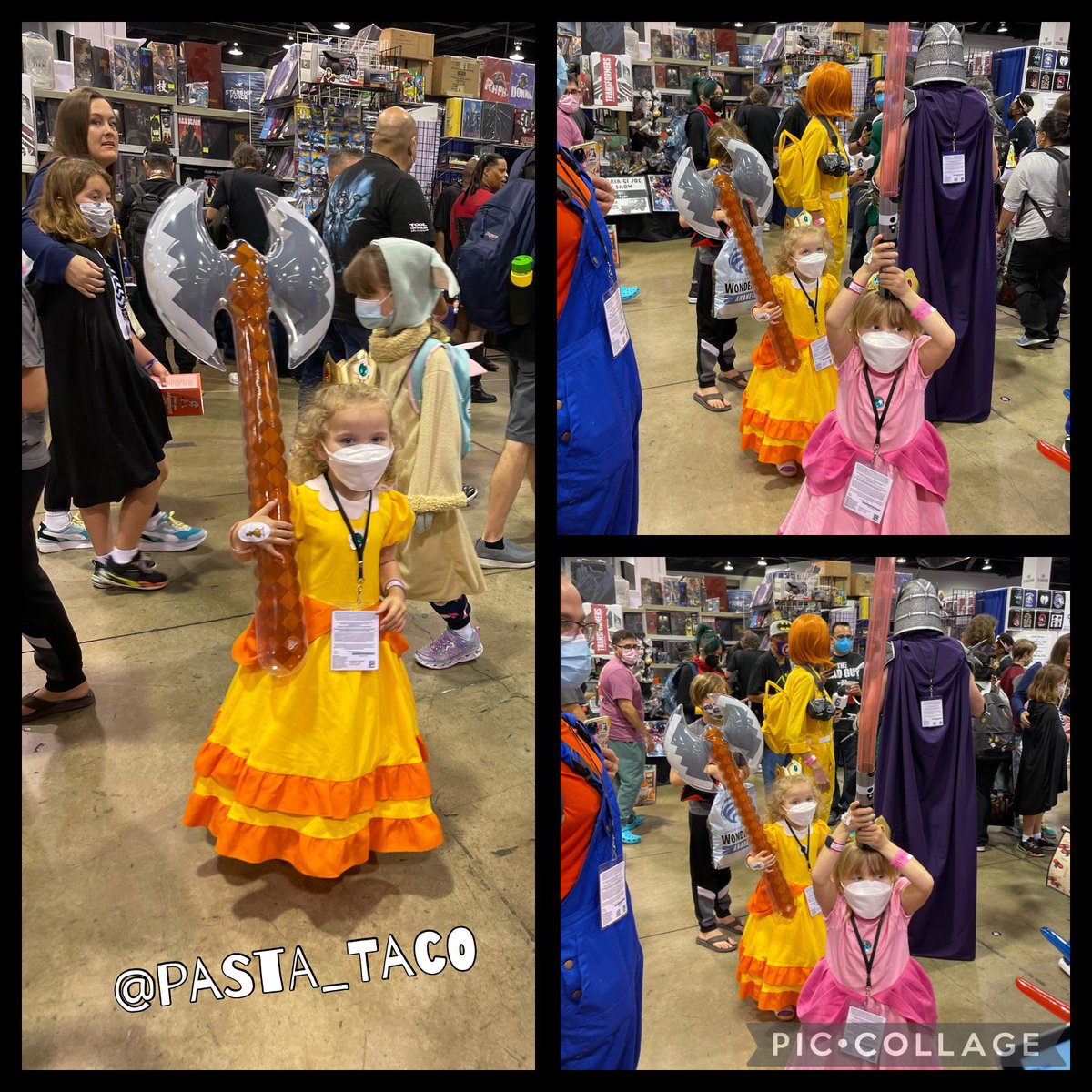 Inflatable_Army's tweet image. How cute is @Pasta_Taco at our @WonderCon booth?!?!! 🤩🤩🤩