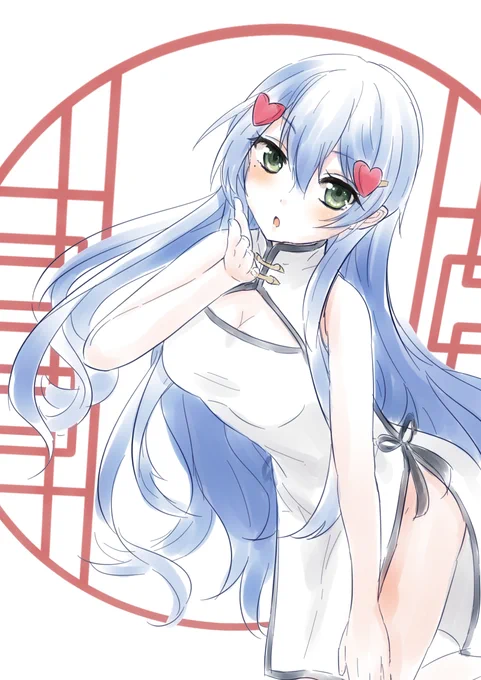 #グリモアチャイナドレスな香ノ葉さんです(^^ 