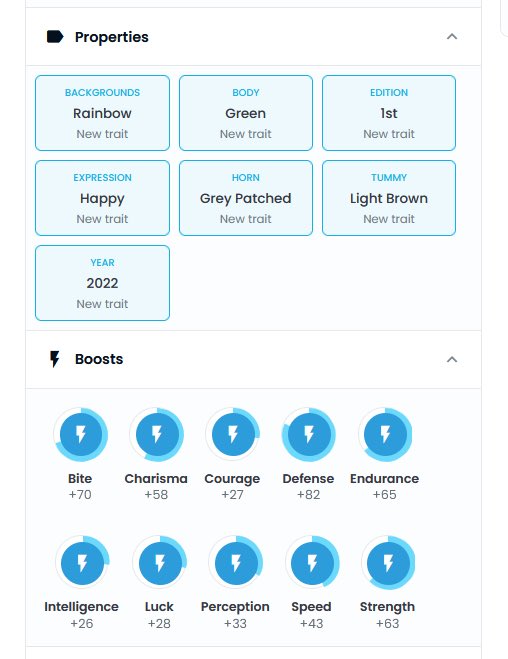 rarerhinoclub's tweet photo. Here is a sample of what we have been working on to add some extra value to our RRC nfts.🤗
So now, besides the regular rarity of properties we will also have traits that appear as boosts!🦏

#rarerhinoclub #nft #nftdrop #NFTCommunity #NFTCollection #nfttraits #Polygon #matic https://t.co/TalFUSHcEE
