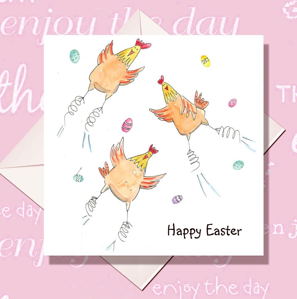 Mingoes_art's tweet photo. The Spring Chickens Easter Greetings #eastercard #easterchickencard #easterchicken #hencard #springcard https://t.co/O33SRLedu0 https://t.co/ZgvkftpaUG