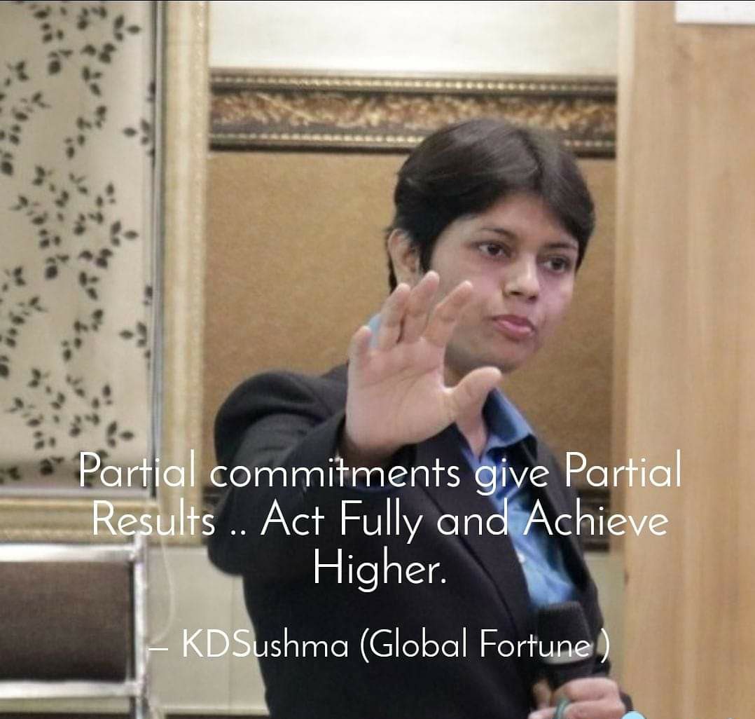 KDSushma's tweet photo. Partial Commitments give partial Results,
If you want to achieve full results.. Commit fully , act fully and achieve fully.
Take Action and Start your Journey
#kdsushma #exporter #businesswoman #author #actfully #committments #businesswoman #exportimportbusiness #achievefully https://t.co/XkoxYyVURr