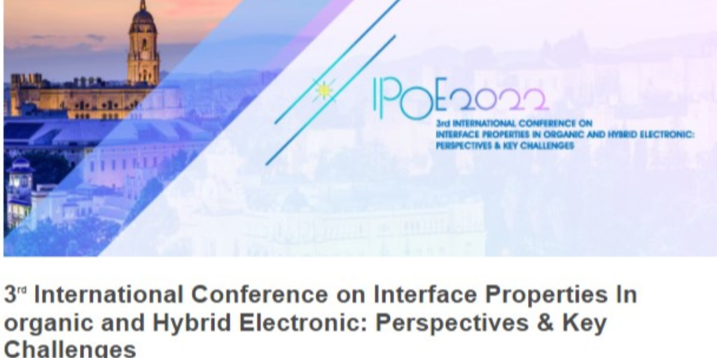 UHMob_MSCA's tweet photo. Are you aware of the upcoming IPOE-2022, the 3rd International Conference on Interface Properties In Organic and Hybrid Electronic?
📆 13th-16th June 2022, in Spain.
💻More info on https://t.co/hXfBpHm6NA
🎙️Abstract submission open till April 7th!
#electronics #event #UHMob https://t.co/FM92IE33xF
