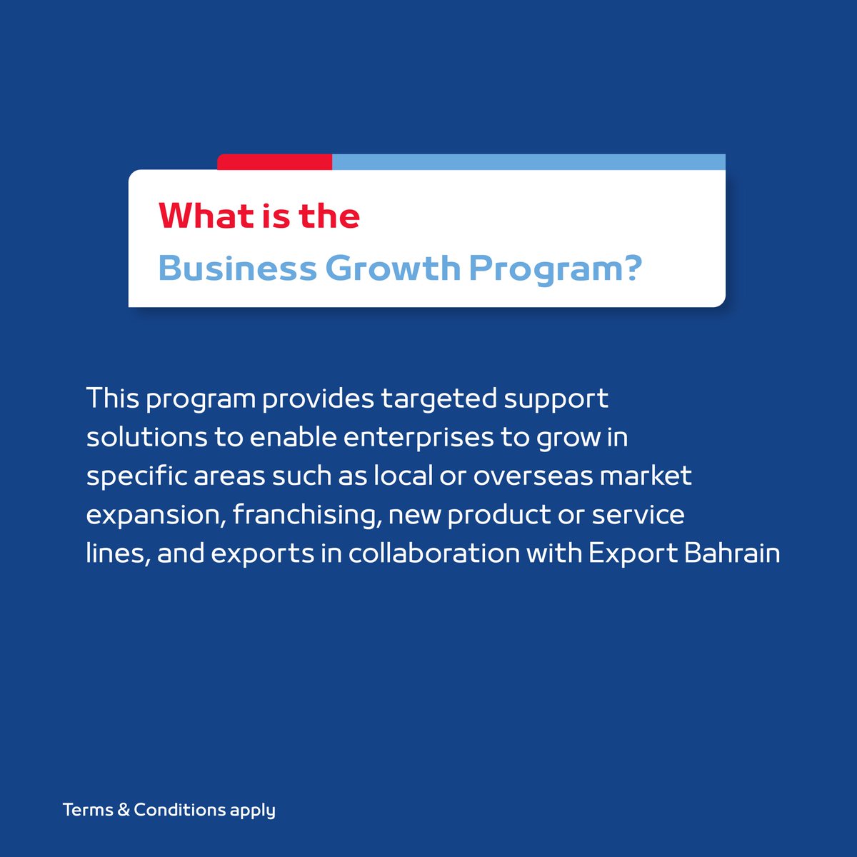 TamkeenBahrain's tweet image. All you need to know about the Business Growth program

#TamkeenPrograms #TamkeenStrategy #BusinessGrowth #EnterpriseDevelopment