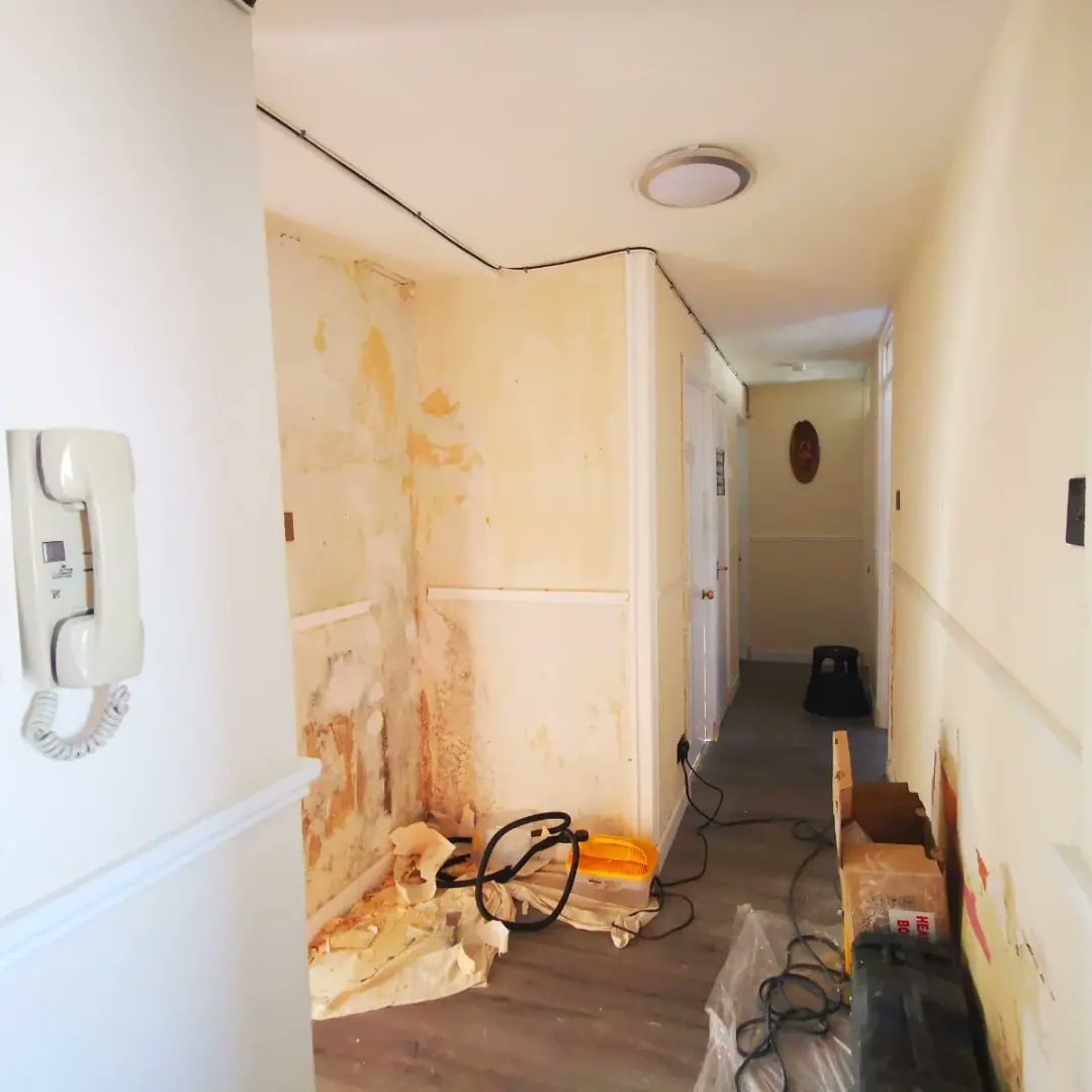 GeerafDecorator's tweet image. 🏠Rest of the pictures from the renovation from the last post🏠

🏚️Many issues were hidden under 3 layers of wallpapers.⚒️ We repaired everything and skimmed all walls🧱. 

👨‍🎨Then we painted them with #duluxwashableandtough to make sure the clients have long lasting finish.⏳