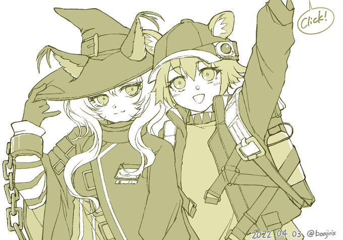 ヘイズとカシャ
#アークナイツ #Arknights #明日方舟 