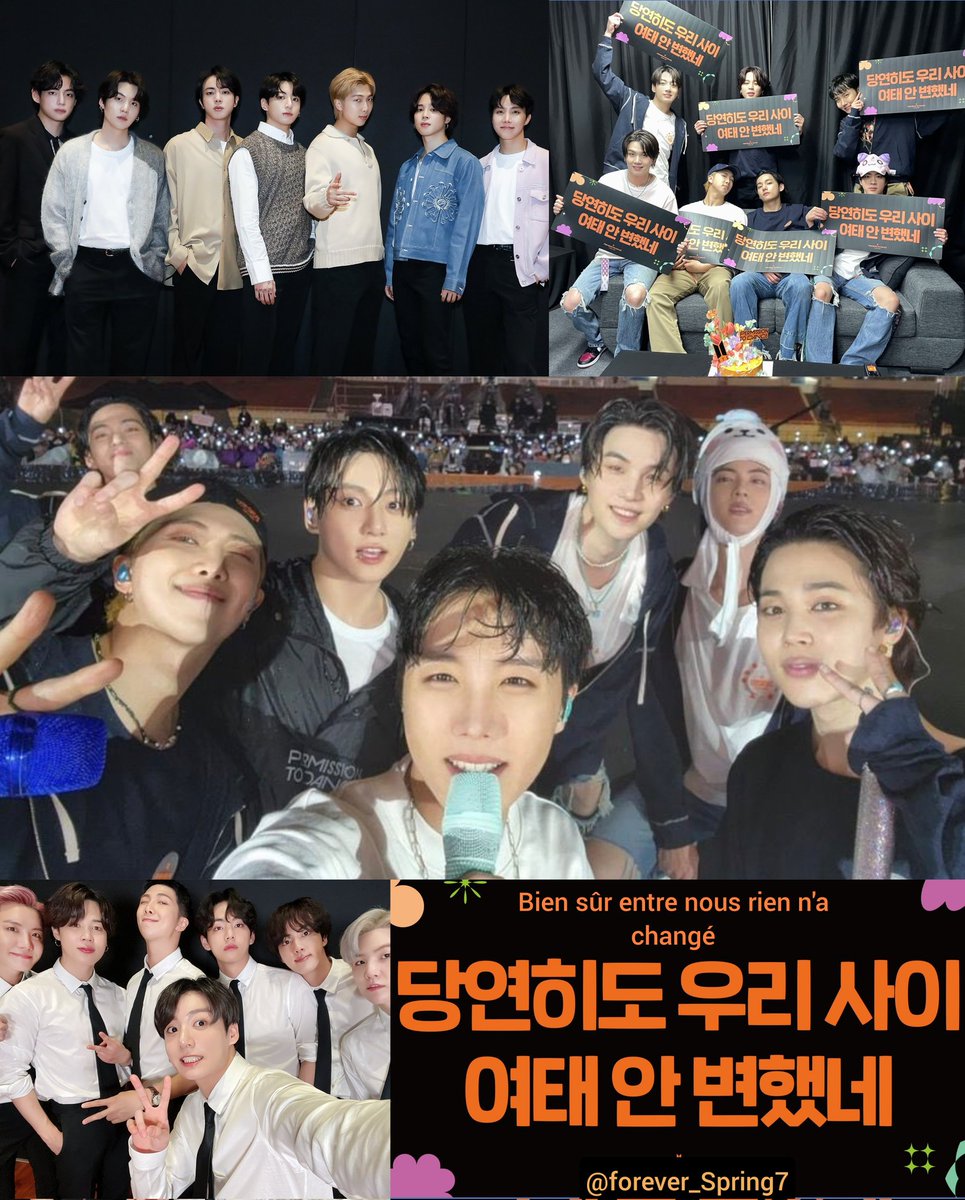 forever_Spring7's tweet photo. Peu importe le résultat des grammys, les Armys seront toujours fiers de Bangtan car "entre nous rien n'a changé" et notre amour sera toujours plus important que n'importe quel prix.
La vraie force est dans le cœur 🫂💜

WE PURPLE U 🫶

#BTS #BTSARMY
#YouGotThisBTS #ARMYLovesBTS https://t.co/pUessig6yf