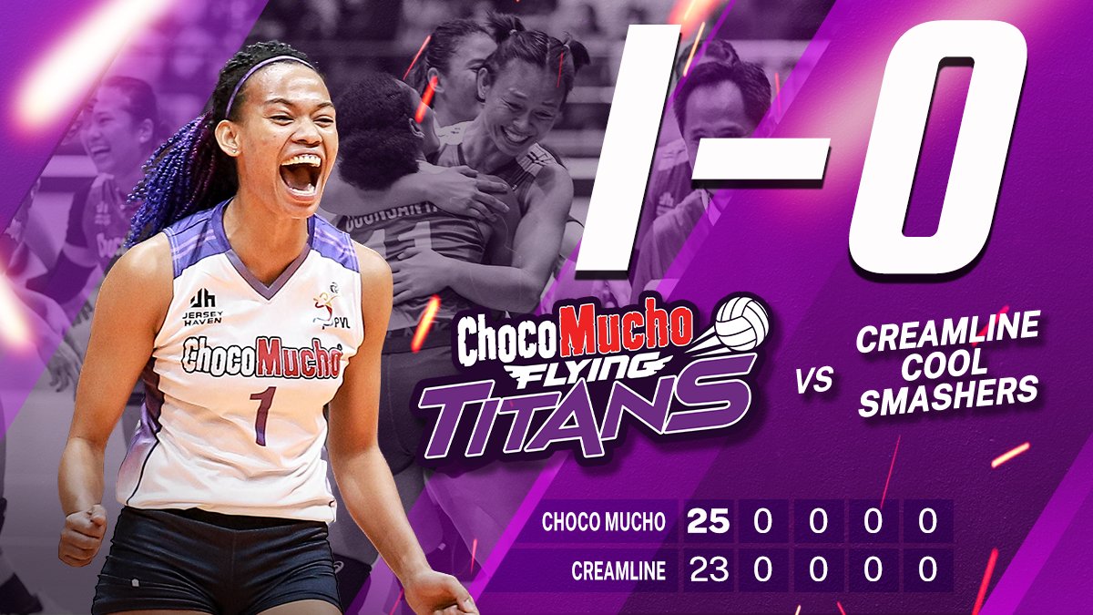 CMFlyingTitans's tweet photo. It’s a block party! The momentum is with the Choco Mucho Flying Titans! End of 1st set! 

#PVL2022 #ChocoMucho #FlyingTitans #CMFT #TitanPride https://t.co/0ujycpJXxf