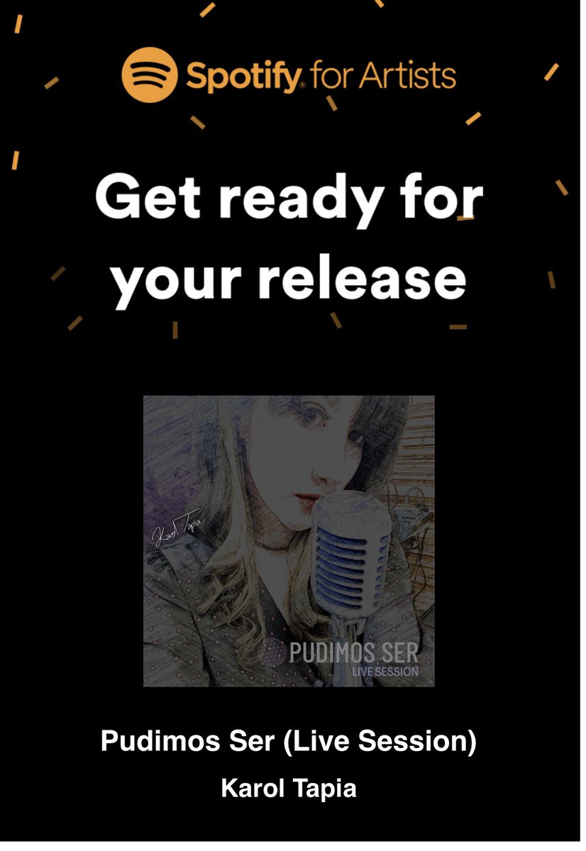 Les tengo noticas… el 29 de abril estará disponible la versión en vivo full band de #PudimosSer en #spotify y todas las plataformas ❤️❤️❤️

Es muy importante que me sigan en Spotify para poder llegar a más personas!! 💕

➡️ open.spotify.com/artist/0UQWLvf…