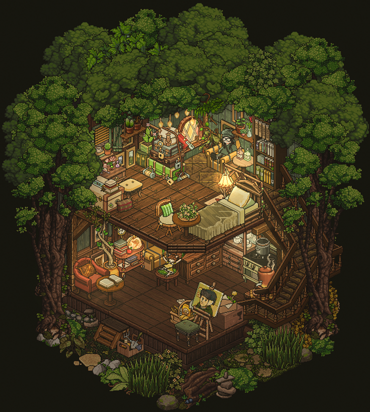 Koiicoco's tweet photo. 🌳Tsuki house🌳
build on @habboxfrance 

#tsukiodyssey https://t.co/7fwzuCHkTa
