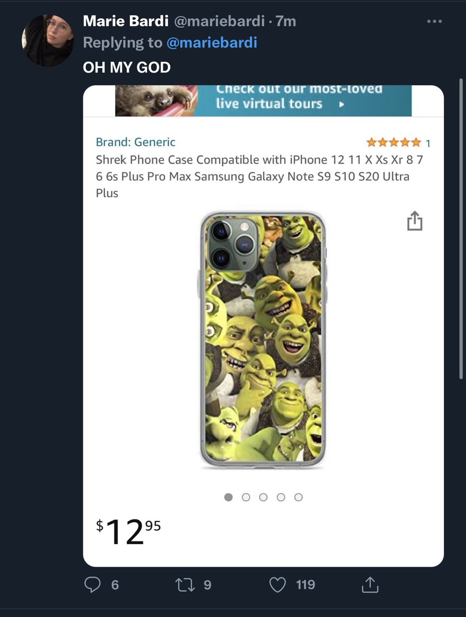 SAMGREIS's tweet photo. God bless Al Pacino and his Shrek iPhone case. https://t.co/rZOltJWveG