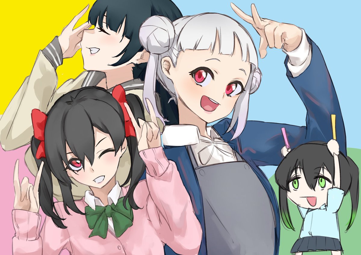 ラブライブ!のすきぴを描きました🥰 