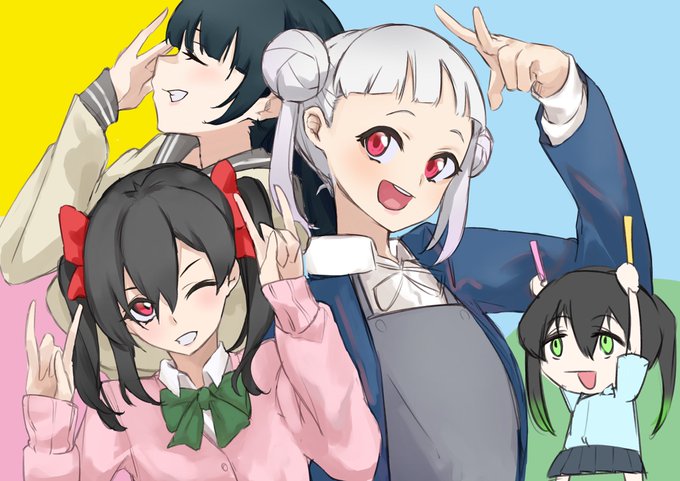 ラブライブ!のすきぴを描きました🥰 