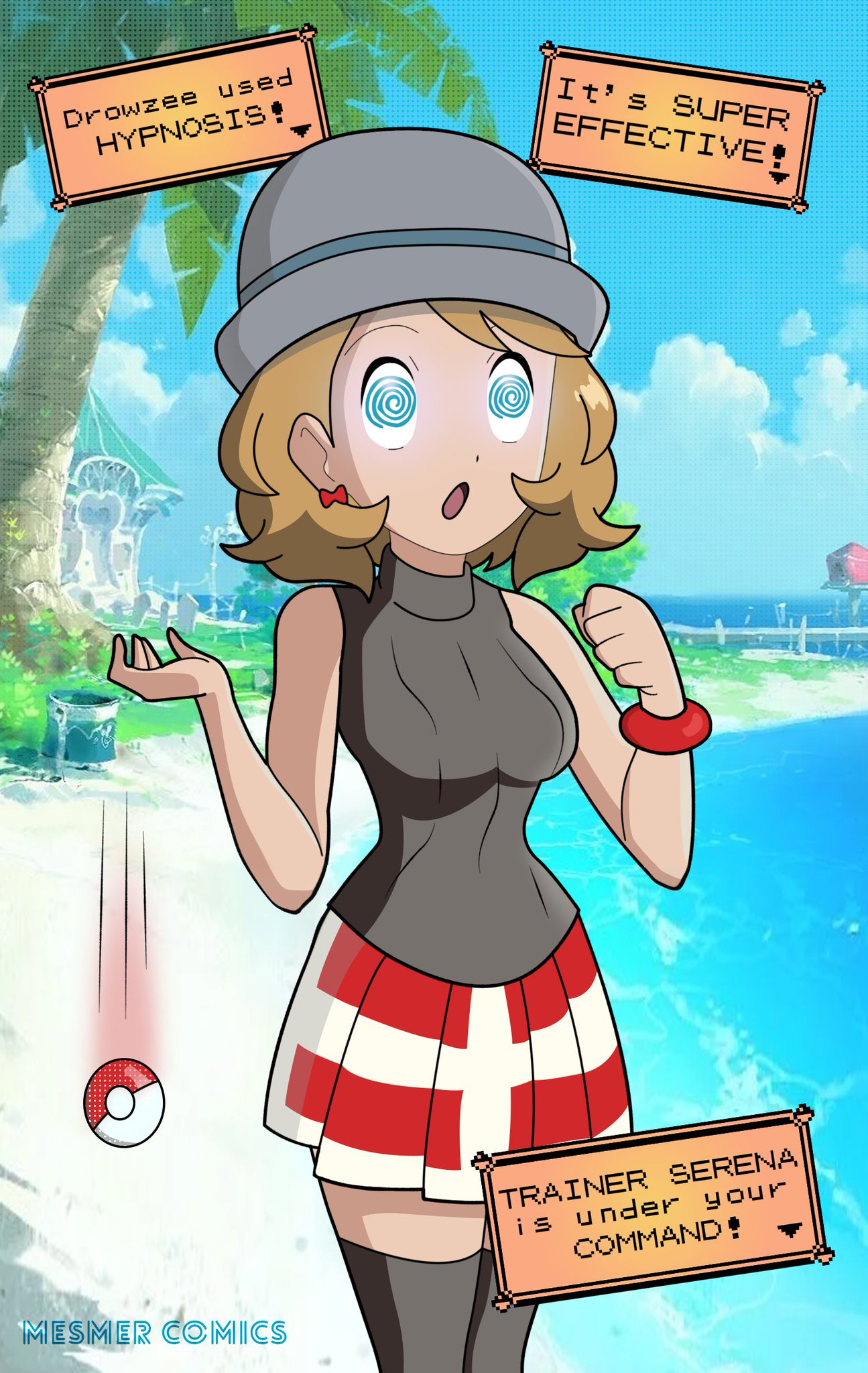Mesmer Comics on X: Honestly, its kind of shocking this doesnt happen in  95% of trainer battles... A commission of Serena from Pokémon! If youre  interested in a commission, get in touch!