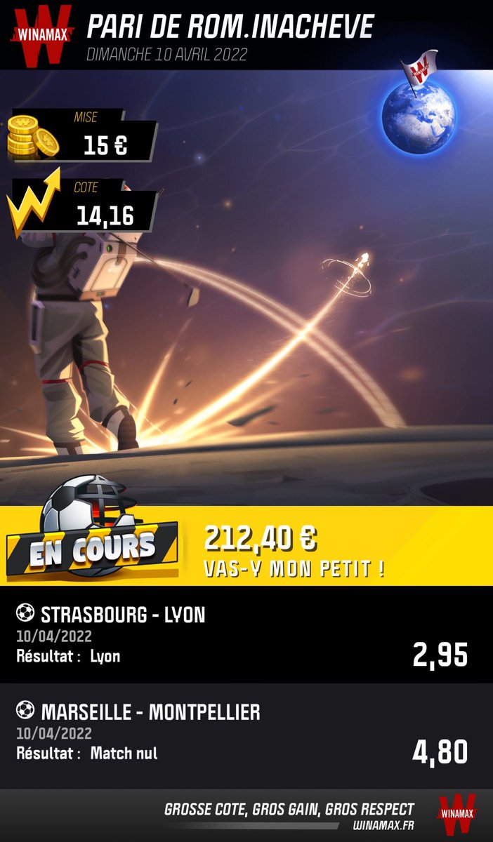 Allez pour terminer ce week-end parfait et que le Stade Rennais fasse la grosse opération du week-end ! On y croit ⁦<a href="/WinamaxSport/">Winamax Sport 🔞</a>⁩ ! 

1er dépôt double sur : winamax.fr/landing/landin…