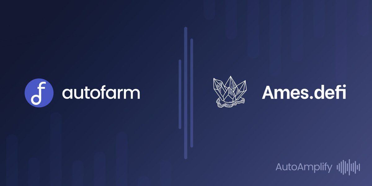 #AutoAmplify Announcement🔊

Presenting yet another partnership, this time it's <a href="/ames_defi/">Ames.defi</a>🔥

First stage of launch: 
✅ $AMES - $UST 24,400% APY 1.573% DAILY🤑

This partnership also entails an Amplify campaign on #BNBchain with native $ASHARE rewards in next weeks, stay tuned!