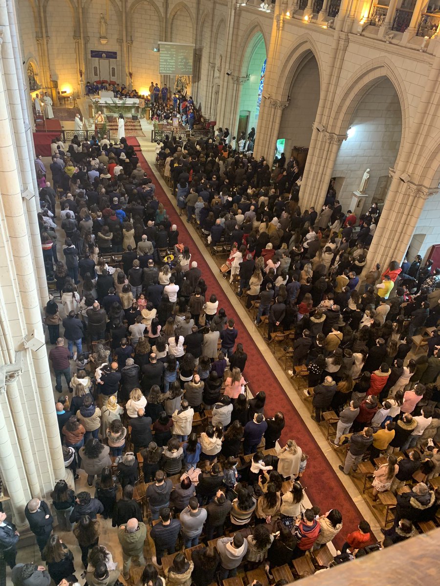 AlMassihe's tweet photo. Incroyable le monde présent à la messe des Rameaux ce matin. Gloire à Dieu ✝️🌿 https://t.co/7IyGfbDXbA