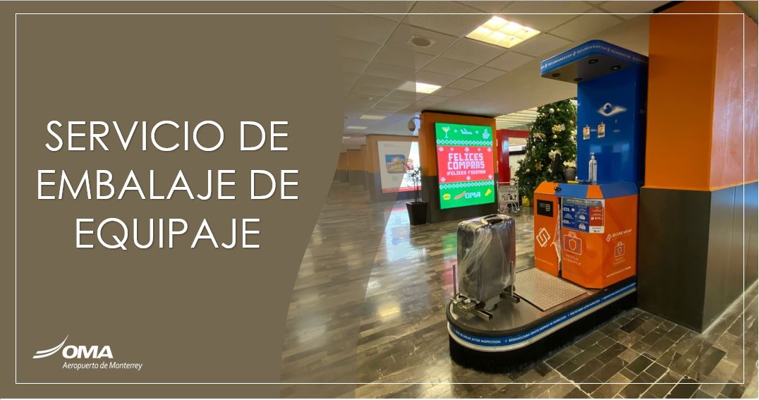 AeropuertoDeMTY's tweet photo. ¡Protege tu maleta con #SecureWrap!
🧳 Zona Ambulatorio
🧳 Horario 5AM a 9PM
🧳 3 Terminales del #AeropuertodeMTY https://t.co/uRYbSd2dlV