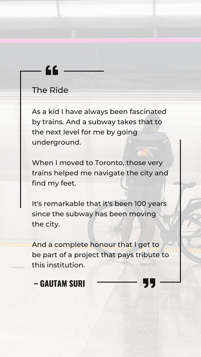 toronto_nft's tweet photo. 75 of Toronto’s top photographers.
75 Toronto subway stops.
1 collection…
“On the Line” curated by @0xUnFaz3d 
Available on @OpenSea for .25 eth with a portion going to local charities.

Featured Photographer: @GautamSVS 
https://t.co/cjC79I6zBF https://t.co/zESMUjNiFU