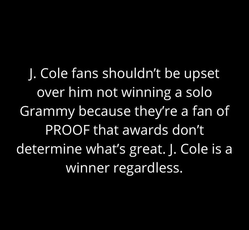 TeamDreamville's tweet photo. A message to the J. Cole fans ✊ https://t.co/9wFhdUGlwc