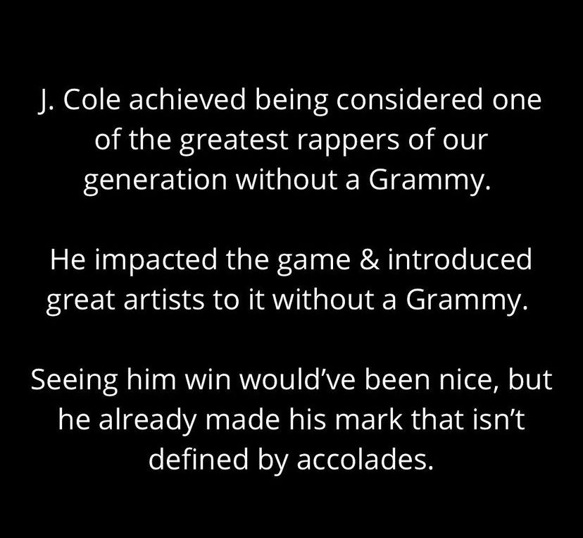 TeamDreamville's tweet photo. A message to the J. Cole fans ✊ https://t.co/9wFhdUGlwc