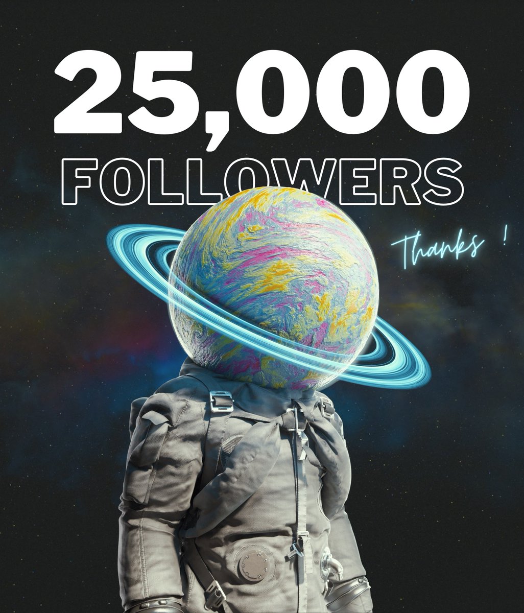 moonwalkersoff's tweet photo. 🪐 25K FOLLOWERS IN JUST 1 WEEK 🪐

To celebrate, we’re giving away 25x WL and $500 💵 

To Win :
✅ Follow @Moonwalkersoff 
✅ RT &amp; Tag 3 Friends
✅ Join discord: https://t.co/Axa1inBpPD

Winners announced in 48h, Good luck ! https://t.co/bU4DmnzQ7w