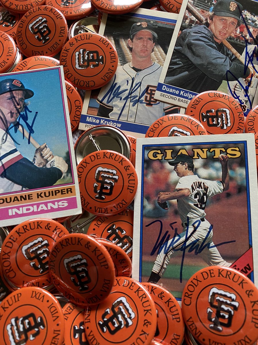 Croix De Kruk &amp; Kuip pins have arrived. Who wants one? 

Only followers will have a chance on getting one of these limited edition pins. #sfgiants #SFGameUp