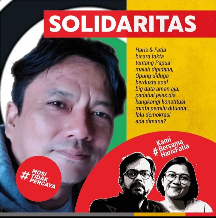 Johan50649129's tweet photo. Saya Bersama Haris-Fatia

#Haris
#Fatia https://t.co/K0i2wdeoVt