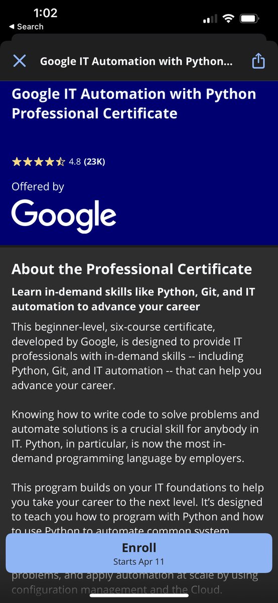 C0d3ster's tweet photo. Highly debating on taking one of those courses 🤔 I’d like to learn more about the coding aspect of design. Has anyone taken either?
#google #googlecourse #ibm #coding #code #python #java #git #github #html #programming #django #node https://t.co/Sq6DVdUKOv