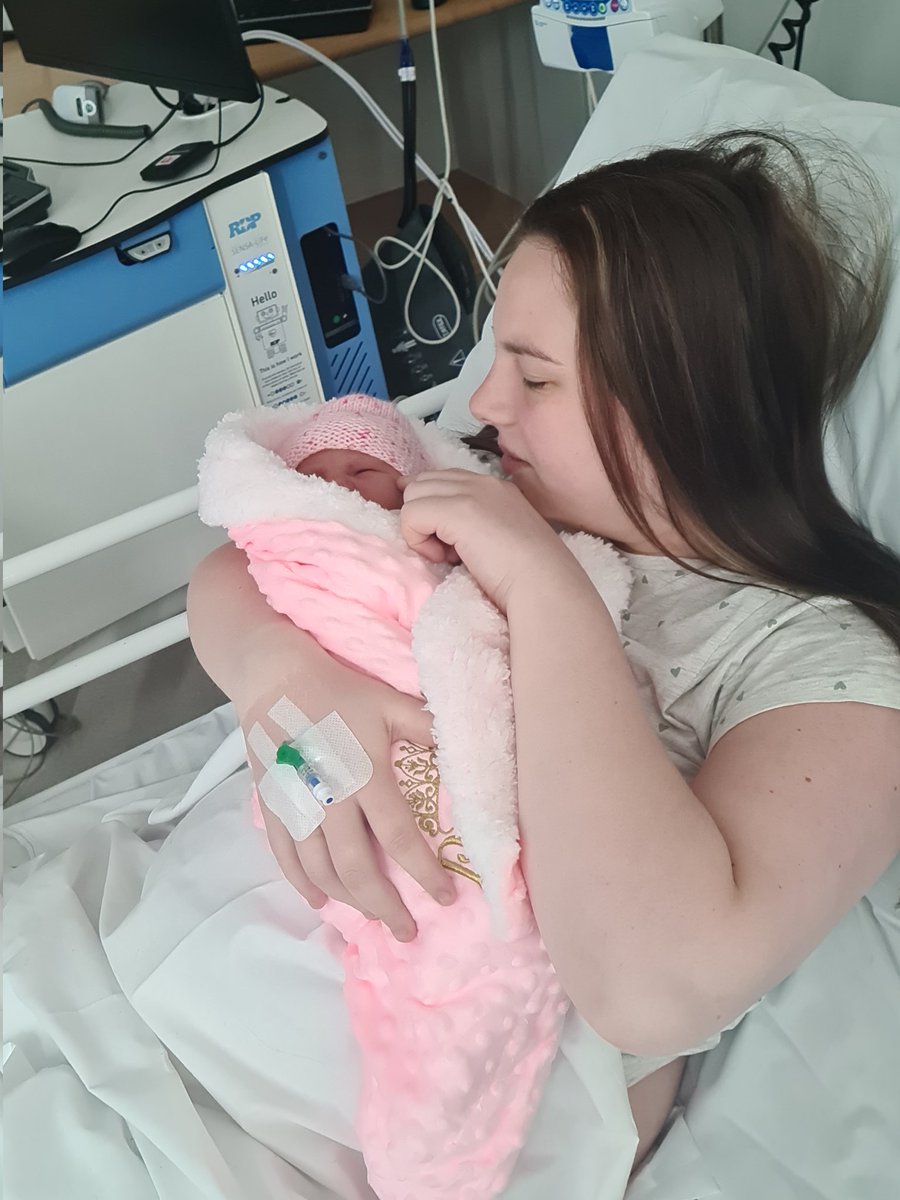 RsKyLuck's tweet photo. So today at 00:46 we welcome our little girl Elsie to the world weighing 8lb2, big shout out to my wife you was so amazing I'm so proud of you and I love you both so much! Here's to the future! 💙 https://t.co/qT8laQ22jN