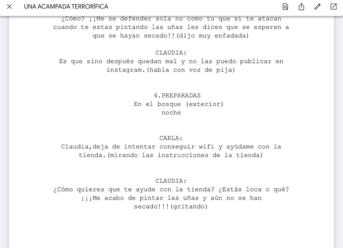 majoseparra's tweet photo. Estudiamos el guión de cine con @genially_es , elaboran su guión en @googledocs y crean su peli de animación con #toontastic3D. Super orgullosa de ellos.
https://t.co/YtCqpQ5xN8 https://t.co/PTXYApgFZv