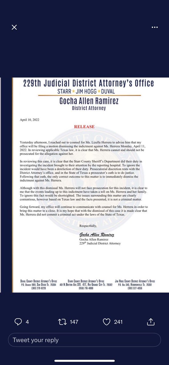 🚨Breaking News!!!🚨 Charges are being dismissed for Lizelle Herrera!!! #Justice4Lizelle