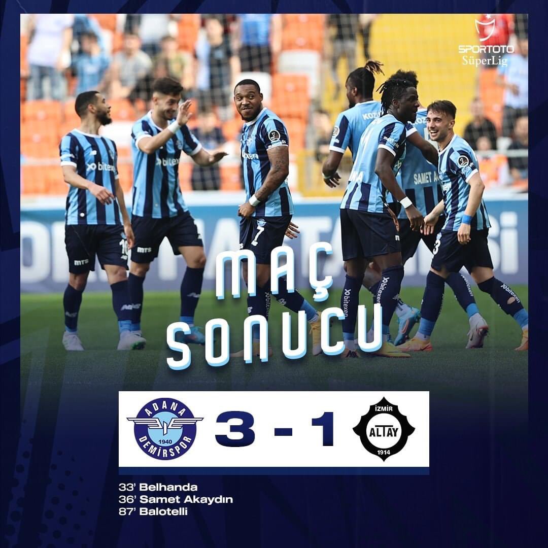 ademgundogan01's tweet photo. Tebrikler!..
Adana Demirspor'umuz konuk takım Altay'ı
3⃣ - 1⃣ mağlup ederek yoluna devam etti.
Tebrik ediyor, başarılarının devamını diliyorum. #ADSvALT https://t.co/Y3gGH4j3MJ