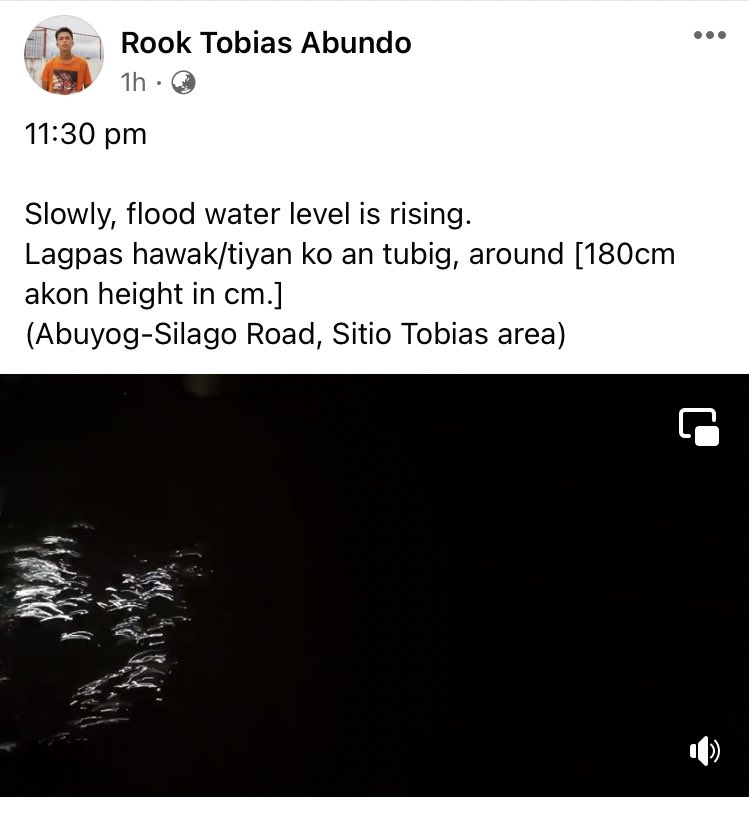 devveyya's tweet photo. ‼️URGENT‼️

#AgatonPH is currently causing intense floods across Eastern Visayas. Many barangays around Abuyog, Baybay, and other surrounding towns need rescuing. Please boost to reach the proper channels!!

@lenirobredo 
#LeyteNeedsHelp
#AbuyogNeedsHelp
#BaybayNeedsHelp https://t.co/REDKe8SCzw