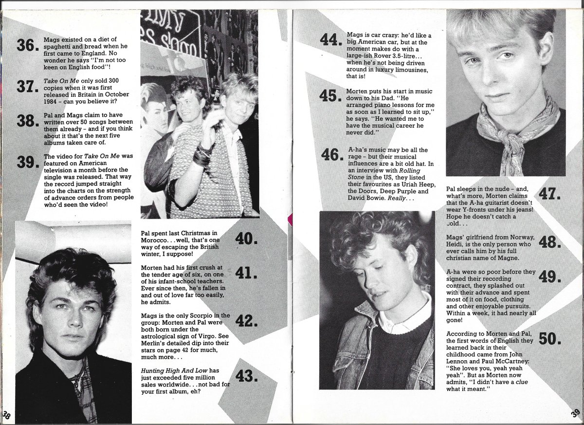 50 things you never knew (but probably did know) about A-ha!