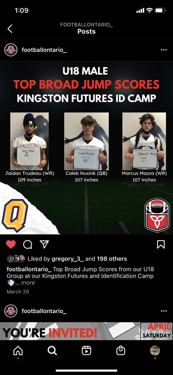 MarcusMazza31's tweet photo. Tied for 2nd in first tryout for U18 team Ontario . Thank you to all the coaches  and people involved in running the camp! https://t.co/aN5ZKmXAPN