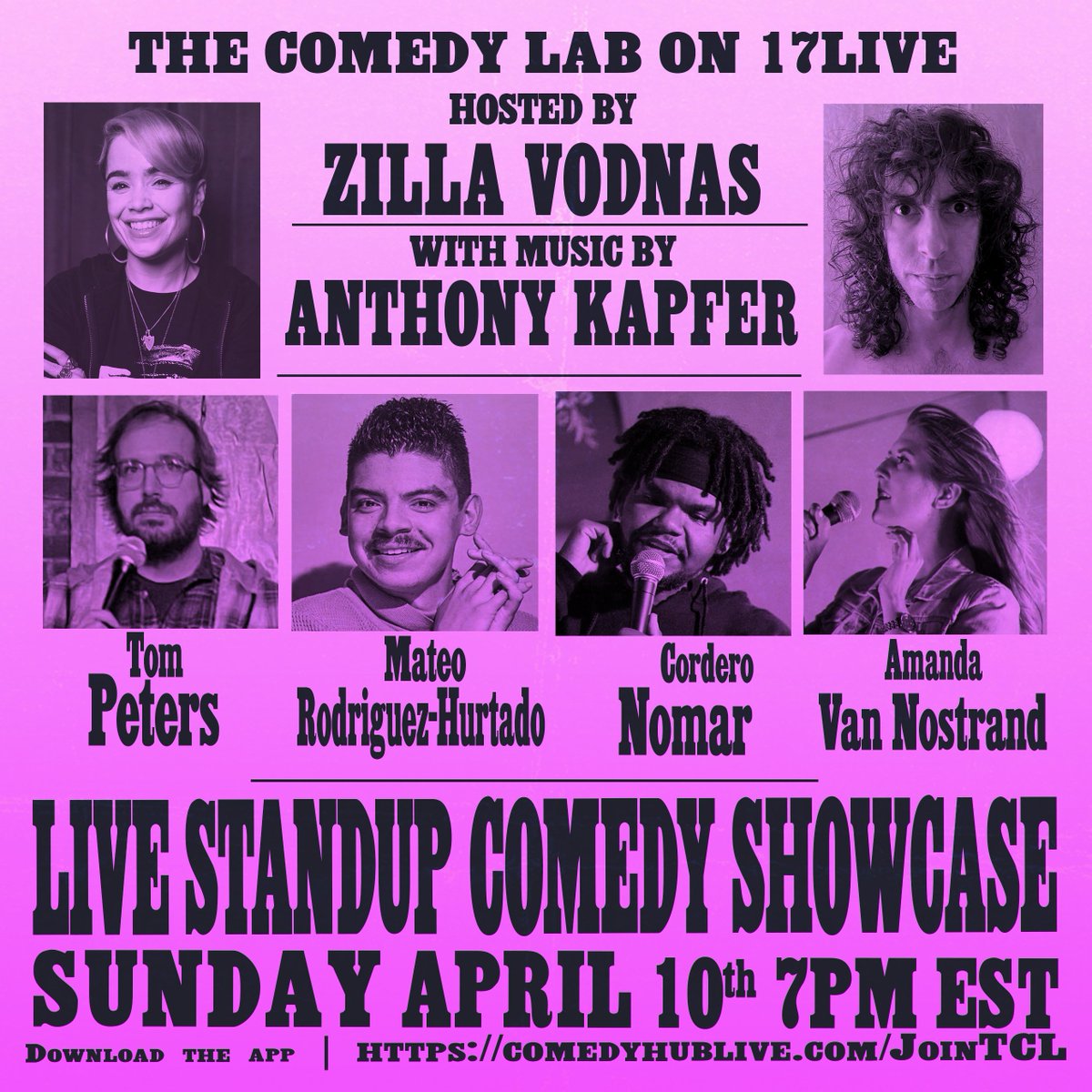 The Comedy Lab is brining the funny! Join hosts @ZillaVodnas &amp; <a href="/AnthonyKapfer/">Anthony Kapfer</a> as they welcome <a href="/tomwithfivems/">Tom Peters</a> <a href="/_laserpipe/">mateo’s bird app page</a> <a href="/Cordero_Nomar/">Cordero Nomar Wilson</a> &amp; <a href="/AmandaVanNos/">Amanda Van Noscrubs</a>. 4pm PT / 7pm ET. RSVP @ KOComedy.com