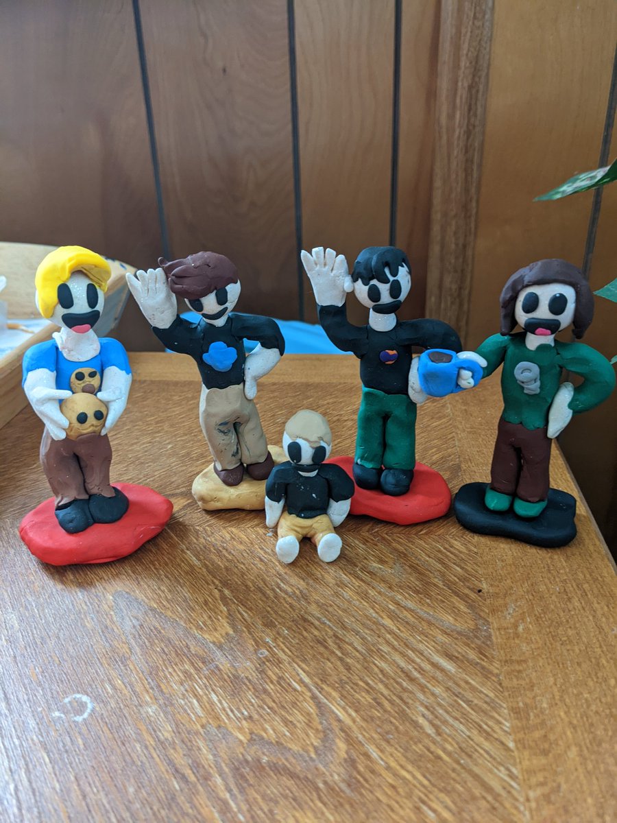 SurviveStats's tweet photo. @Haminations my 9 year old made some great clay fan art of you and his family! https://t.co/VJkoPTREWP