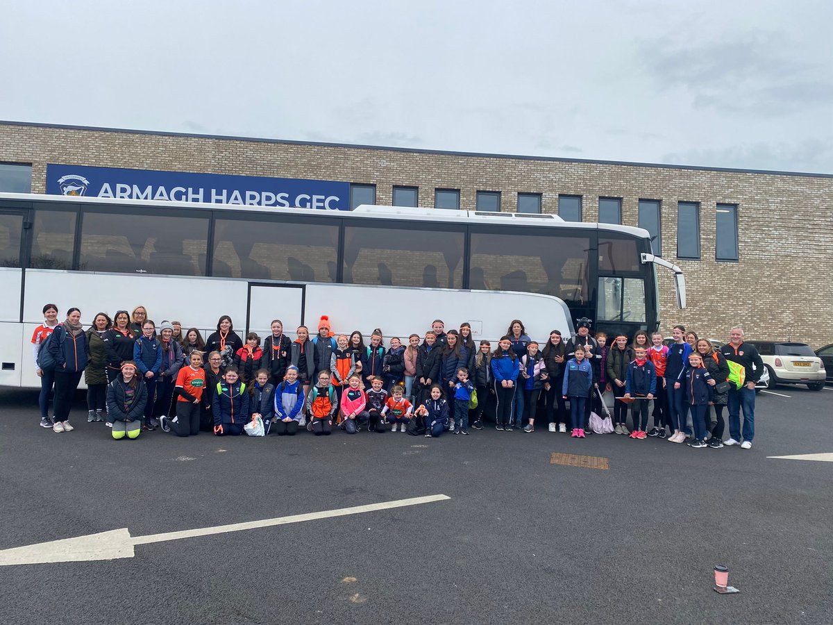 ArmaghHarpsGFC's tweet photo. Armagh Harps Girls trip to Croker @ArmaghLGFA #lgfc #crokepark #armaghharps #serioussupport https://t.co/Kb5hArDYuk
