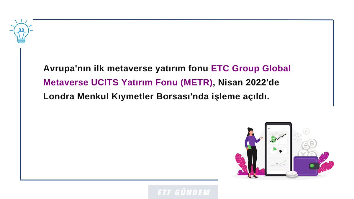 etfgundem's tweet photo. 🤔Avrupa'daki metaverse temalı ilk ETF nedir?
#etfinfo #byfinfo #bilgilenelim #etfgundem #Metaverse #ETFs https://t.co/7APrKxN9tO