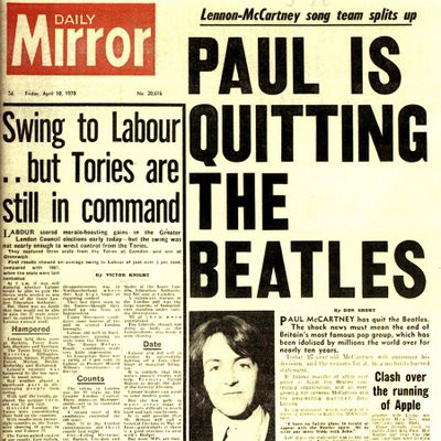 BeatlesVE's tweet photo. Los Beatles SE SEPARAN. 💔💔💔💔 https://t.co/f4u1byGH3i
