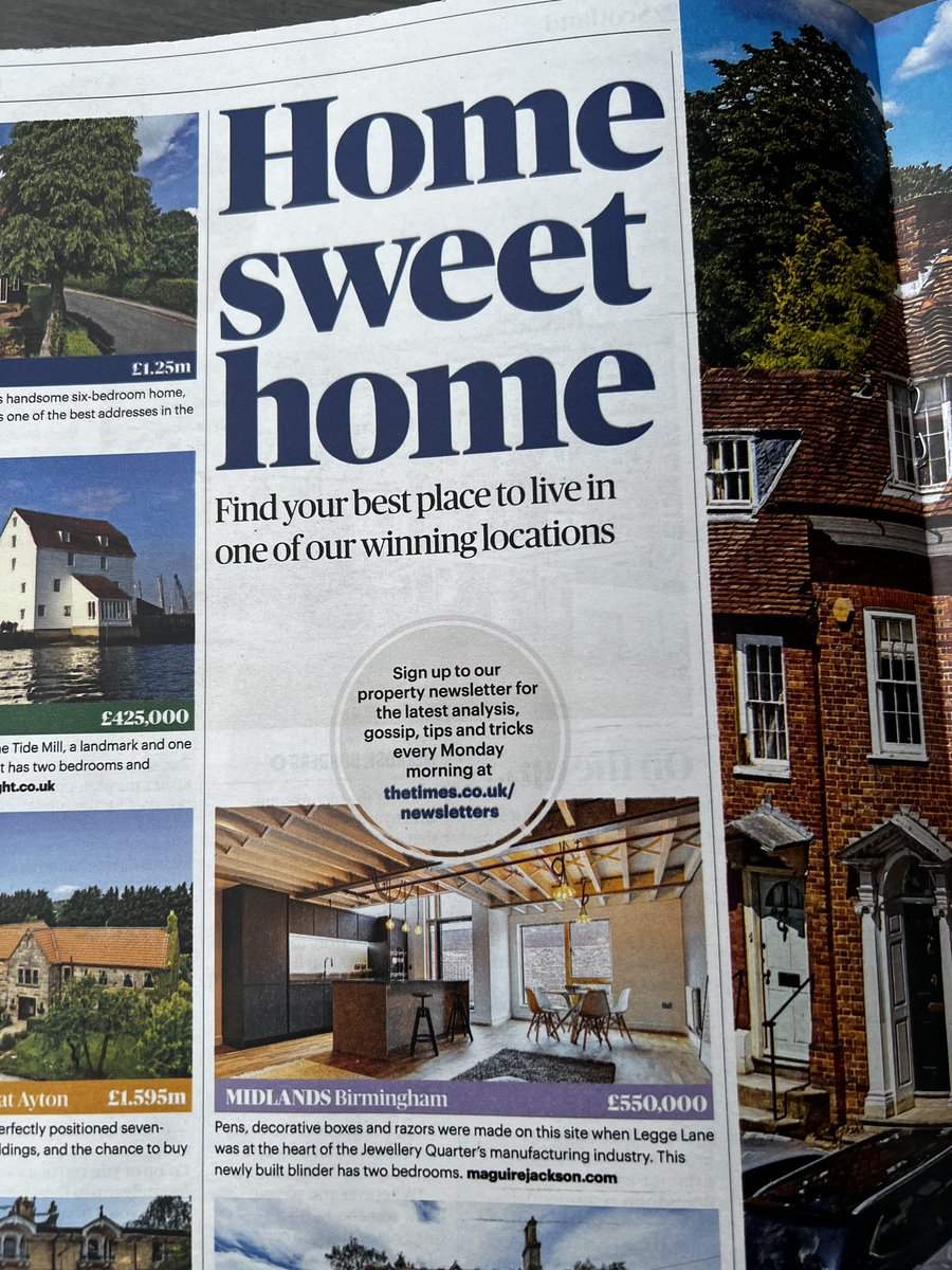 Liv Projekt #005 No. 1-2 Legge Lane. Up there with the best. Our townhouses are featured in The Sunday Times Best Places to Live today. The Jewellery Quarter is named the city’s most attractive neighbourhood.

#jq #jewelleryquarter #birmingham #livprojekt #loftstyle