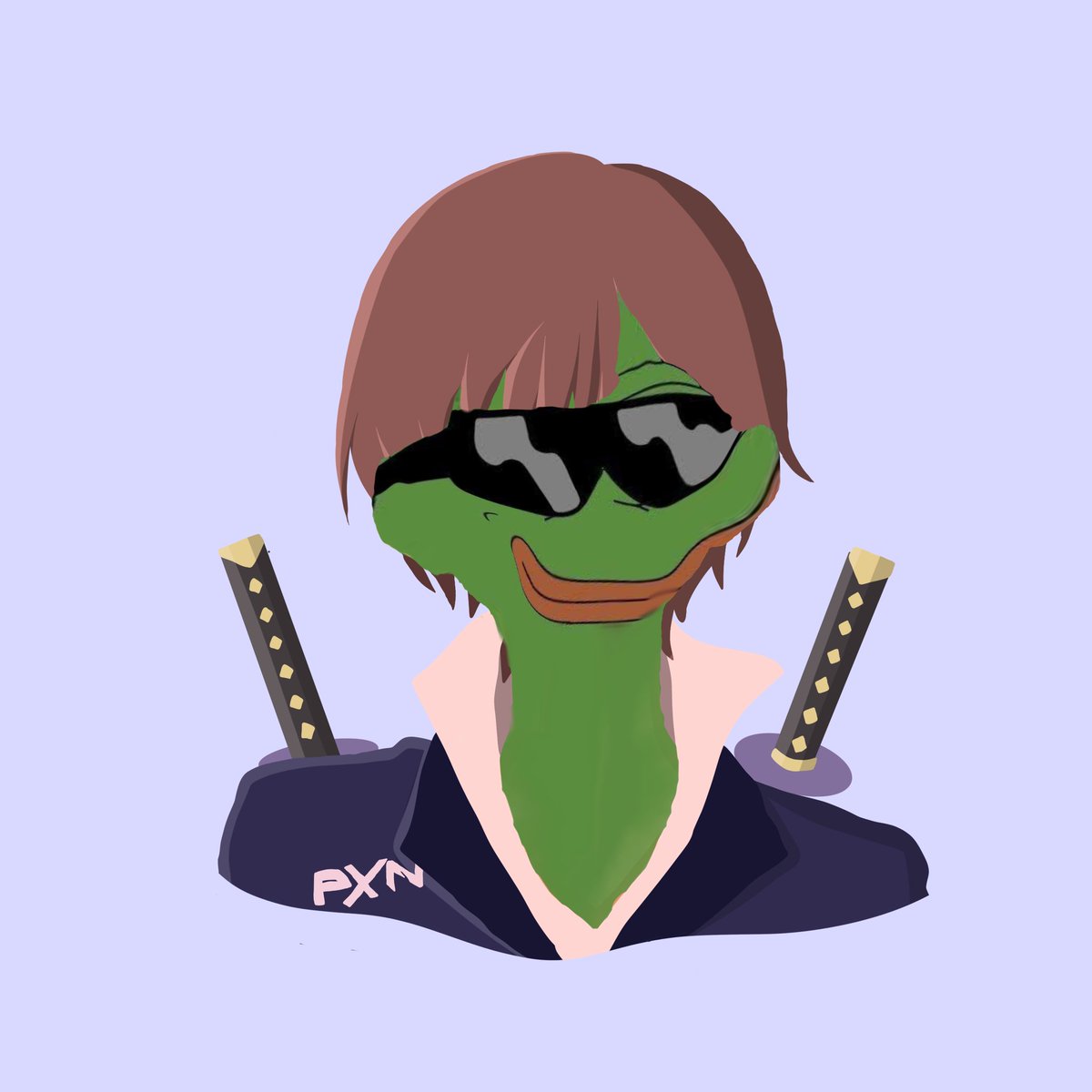 spiegelweb3's tweet photo. Made another for PxN but featuring @NftPaco and @magicmegsie ! Made a cartoon pfp and pepefied them XD, Hello Enforcers! ๐ธโฅ๏ธ
#ProjectPXN #Randy #Megsie #FANART https://t.co/DvKRqbhEIa